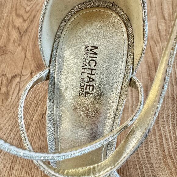 Michael Kors | Antonia Glitter Gold StilettoHeels |Women’s Size 8.5 - Picture 2 of 10